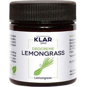 Klar's Deo Cream - Lemongrass - Natuurlijk - 60ml