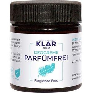 Klar's - Déodorant crème - Sans parfum