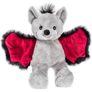 Magnetron warmte knuffel vleermuis 18 cm