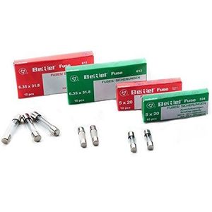 Zekering 4A drage 5x20mm 250V TYPE 522 pak van 10 fijne zekering glaszekering G-zekering