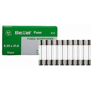 10 stuks getimede zekeringen 10 A 6,3 x 32 mm
