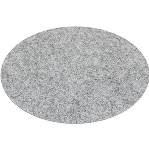 7even Vilten pad 33 cm rond grijs cirkelvormige vilten mat eenzijdig 4mm vilt pad Premium Exclusief ideaal voor vele klassiekers Sidechairs (33cm, grijs)
