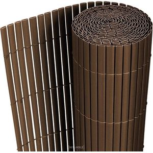Flexibele tuinscherm balkonscherm PVC 0,9x3 m bruin