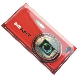 S + Mart Sticker / Achterkant Beschermsticker in Camera Ontwerpen voor Apple iPhone 4 / 4S rood