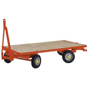 Aanhangwagen, dubbele draaischamelbesturing met 4 wielen, laadvermogen 3 t, laadvlak 3,0 x 1,5 m, luchtbanden