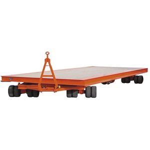 Zwaarlastaanhanger, 40 ton, draaischamelbesturing, laadframe 5,0 x 2,0 m