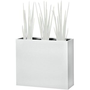 Plantenbak, heuphoog, voor 3 planten, lichtgrijs