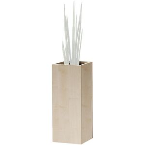 Plantenbak, heuphoog, voor 1 plant, ahornhoutdecor