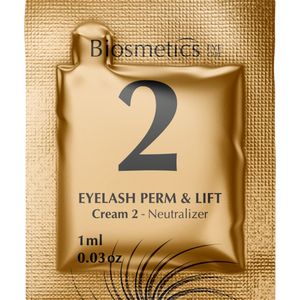 Biosmetics -INTENSIVE - LASHPEARL NEUTRALIZER LOTION- Lashlifting- (2) 1ML. 10 Sachets