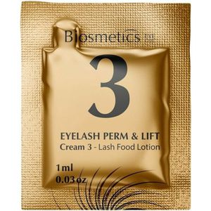 Biosmetics -INTENSIVE - LASHPEARL LASH FOOD LOTION - Wimperlift Serum-(3) 1ML.(10 Sachets)