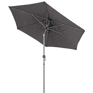 Spetebo Parasol 200 cm met knikscharnier - keuze uit 5 kleuren, antraciet, Groß