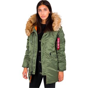 ALPHA INDUSTRIES Alpha Industries N3B VF 59 Winterjas voor dames, winterjas voor dames (1 stuk), saliegroen