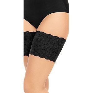 GLAMORY Glamory Anti Chafing dijbeenbanden voor dames (1 stuk), zwart (zwart zwart)., XX-Large (52-54)