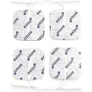 4 elektroden/pads - zelfklevend - 40x40mm – verenigbaar met TENS- en EMS-prikkelstroomapparaten met 2 mm stekkeraansluiting