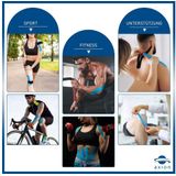 axion® - Kinesiologie Tapes 6-delige Mix Set - Waterdichte Tapes - Optimaal voor Sport (verschillende kleuren)