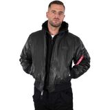 MA 1 D Tec FL - Winterjas - Zwart - Polyurethaan - Met Capuchon