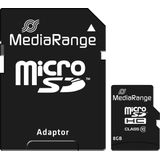 MediaRange - MR957 - microSDHC Geheugenkaart - 8GB - Class 10 - Met Adapter