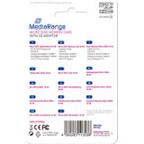 MediaRange 16GB Micro SDHC-geheugenkaart Class 10 met een SD-adaptor