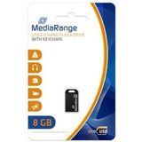 MediaRange - USB Nano-Geheugenstick - 8GB - Zwart - USB 2.0