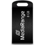 MediaRange - USB Nano-Geheugenstick - 8GB - Zwart - USB 2.0