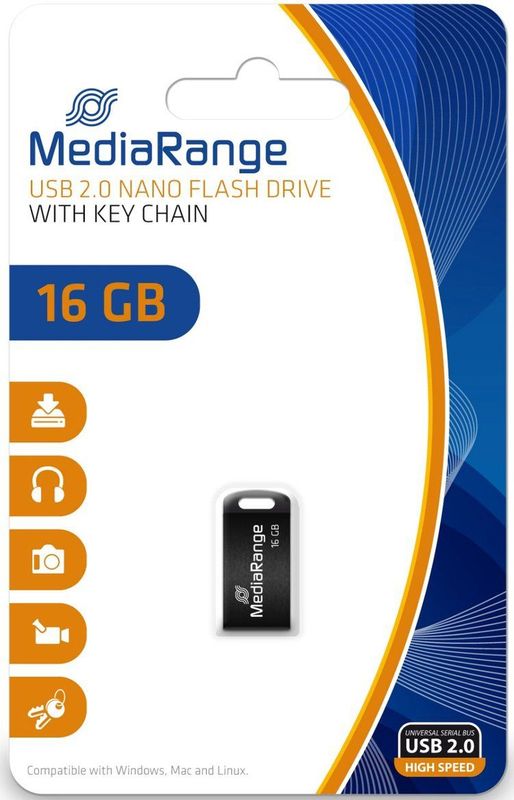 MediaRange - MR921 - USB Stick - 16GB - Nano