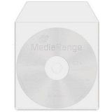 MediaRange 1er CD-/DVD-Hüllen transparent, 50 St.