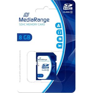 MediaRange 8 GB SDHC geheugenkaart klasse 10