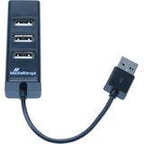 MediaRange - MRCS502 - Docking Station - USB-A - Zwart - 4 Havens
