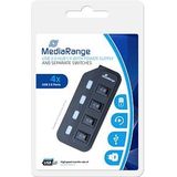 Mediarange - USB 3.0 Hub - 4x USB 3.0 - Zwart - Compact