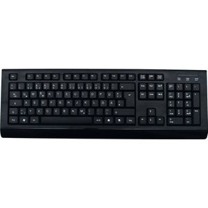 MediaRange Draadloos toetsenbord en optische muis met 5 toetsen QWERTZ, zwart