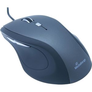 MediaRange Optical 5-button mouse, wired, black/grey