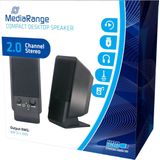 MediaRange Actieve Luidspreker USB 2.0 Compact Desktop Zwart
