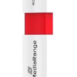 MediaRange - USB Geheugenstick - Kleureneditie - 4 GB - USB-A - Wit, Rood