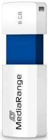 MediaRange - USB-geheugenstick - 8 GB - Wit - Blauw