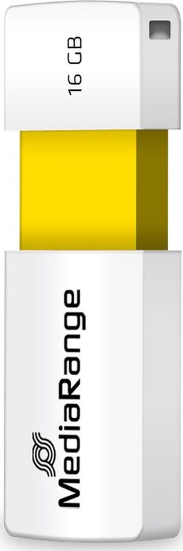 MediaRange - USB-geheugenstick - 16 GB - Wit - Geel