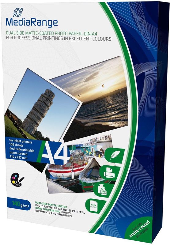 MediaRange - Fotopapier - Wit - A4 - 140 g/m² - 100 vellen