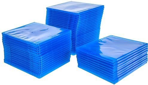 MediaRange BOX39-50 Blu-ray Case 1disc Blauw, Transparant case CD/DVD, 1 Pack van 50 stuks