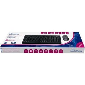 MediaRange Wireless keyboard and mouse combo set, QWERTY (UK), black/grey