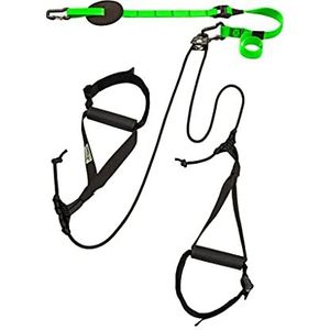 eaglefit Sling-Trainer Allround fitnessapparaat met riemschijf en verstelbare lengte van 90 tot 310 cm, voor professionals en beginners, groen