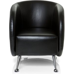 ST. LUCIA | 1-Zits - Gestoffeerde fauteuil Zwart