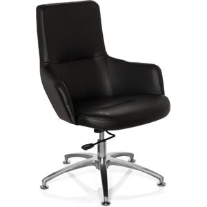 HJH Office Lounge-/relaxstoel, Shake 300 kunstleer zwart