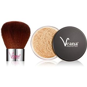 Veana Mineral Foundation Ivory 9 g plus Kabuki, per stuk verpakt (1 x 9 g)