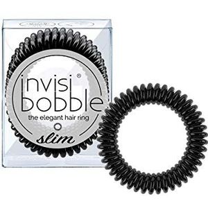 Invisibobble - Invisibobble Slim (3P) - True Black Thin Spiral Hair Elastic Band