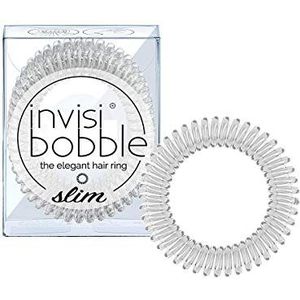 Invisibobble - SLIM - Crystal Clear- Haarbandjes/haarelastiek - 3 stuks