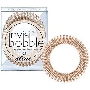 Invisibobble - SLIM - Brons - Haarelastiekjes/haarbandjes - 3 stuks