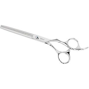 Nikarma Slime Line modelleerschaar met 30 tanden - lengte 5,5 inch van Japans kwaliteitstaal: innovatief schaarmodel om te snijden, pointen en zacht te maken en voor de perfecte knipping van drooghaar