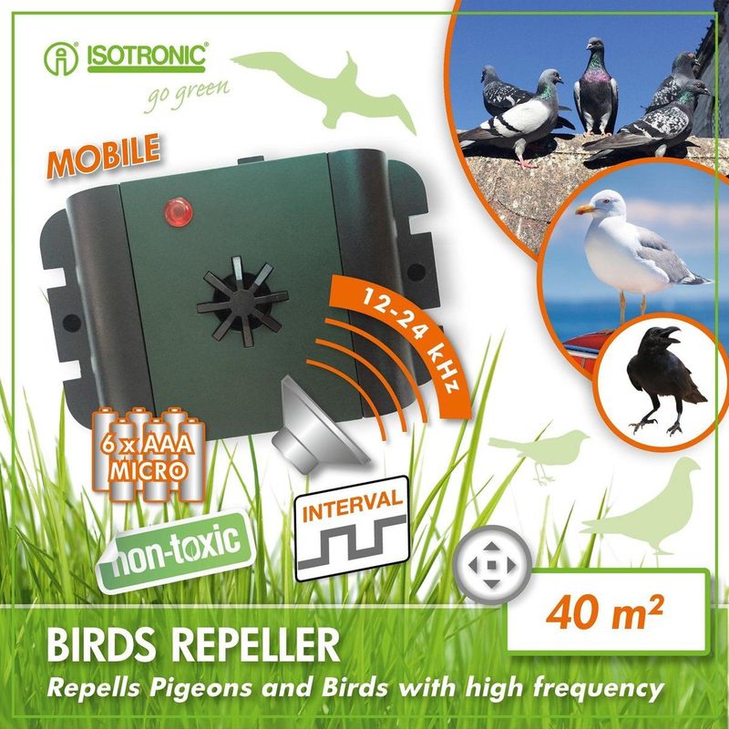 Isotronic 70628 Verjaagt Meeuwen - Duiven en Andere Vogels - Ultrasoon