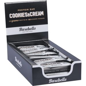 Barebells - Protein Bars (Cookies/Cream - 12 x 55 gram) - Eiwitreep - Energiereep
