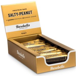 Barebells - Protein Bars (Salty Peanut/White Chocolate - 12 x 55 gram) - Eiwitreep - Energiereep