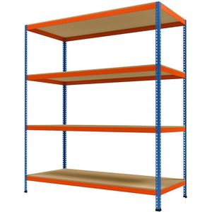 Grootvak-zwaarlaststelling, hoogte 2438 mm, totale diepte 926 mm, breedte 2146 mm